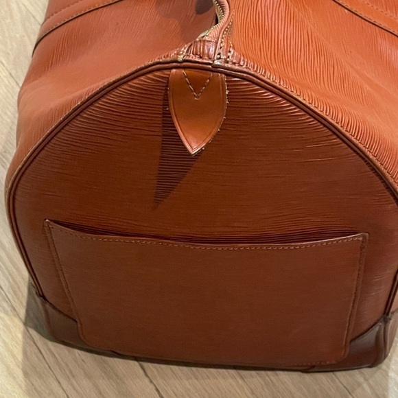 LOUIS VUITTON 55 Epi Keepall Boston Weekend Travel Bag - Kenyan Fawn/Brown RARE - Picture 3 of 12